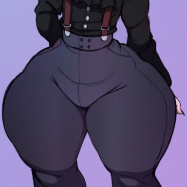 original, mitch cruorem, oc, original character, blackwhiplash, 1boy, big ass, big butt, black hair, child bearing hips, earrings, femboy, femboy only, feminine male, goth