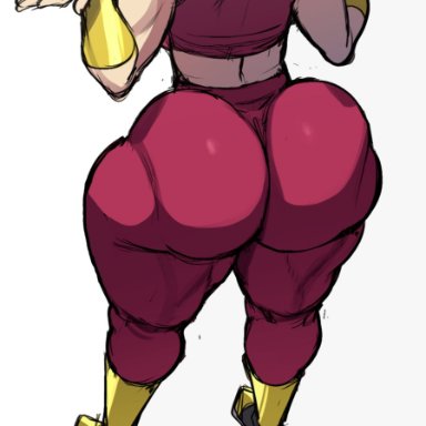 dragon ball, dragon ball super, kefla, blackwhiplash, bwl, ass, female, huge ass, muscular, muscular ass, muscular female, super saiyan, super saiyan 2, toned, toned female